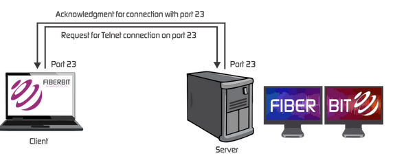  A virtual connection for the Telnet service.