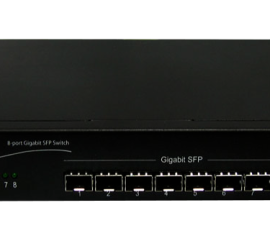 8 SFP slots (sockets) Gigabit Fiber Mini Switch