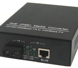 PoE Media Converter (PSE) – 10/100/1000Base-TX to 1000Base-FX
